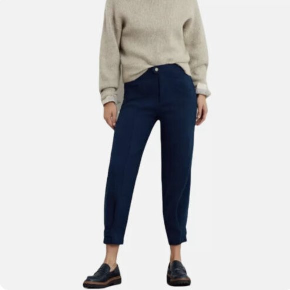 Mauve Maven! NWT Anthropologie Maeve 'Magda'  Tapered-leg Trouser - Picture 2 of 6